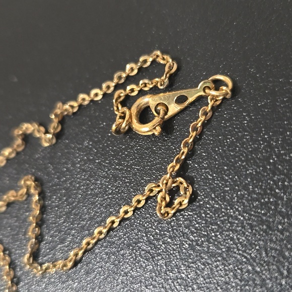 VINTAGE GOLD TONE ARTISTRY 3 HEART NECKLACE WITH RHINESTONE - Picture 5 of 8